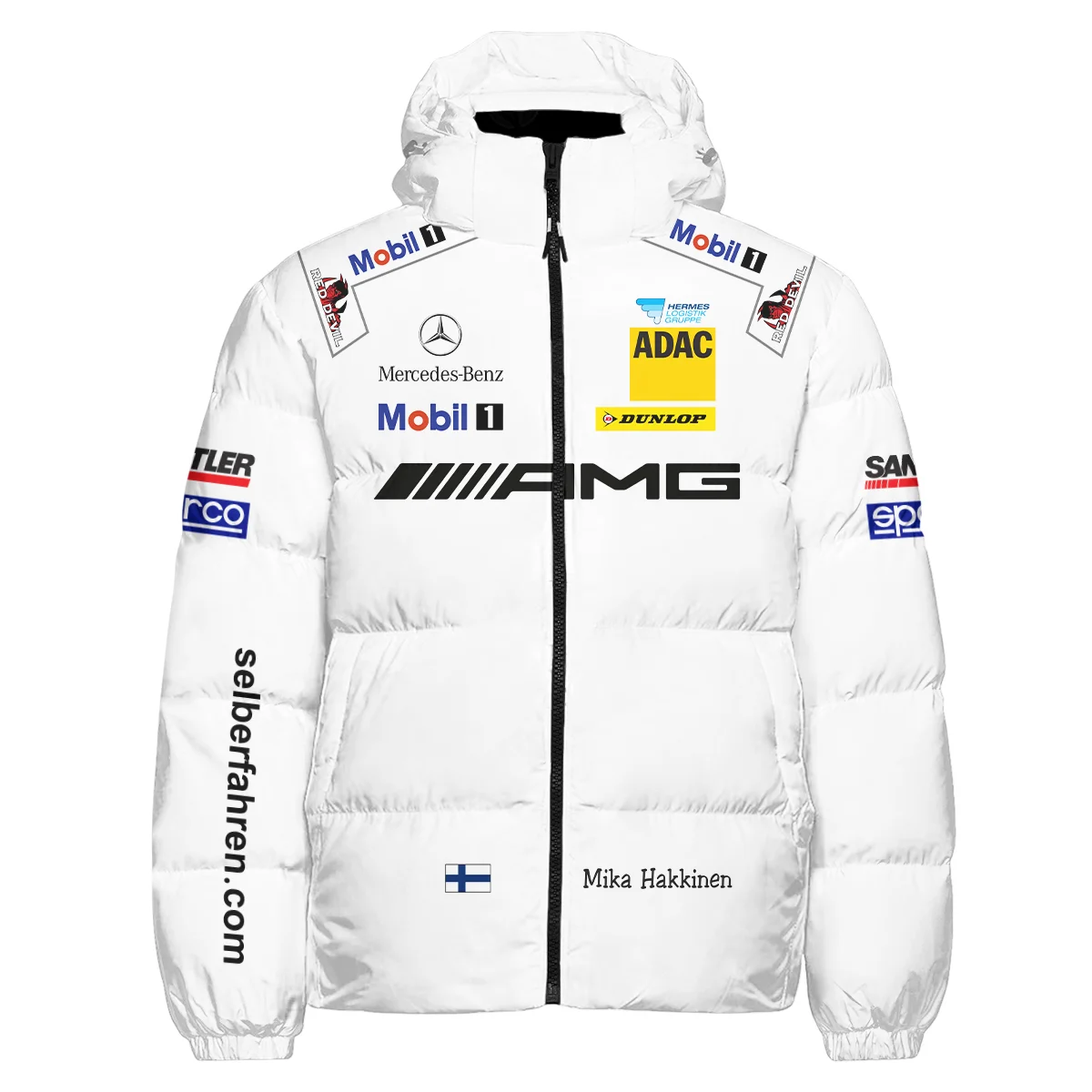 2007 Mika Hakkinen Racing Suit Mercedes Down & Puffer Jackets BLVAMH271025A5HCJ - Image 2
