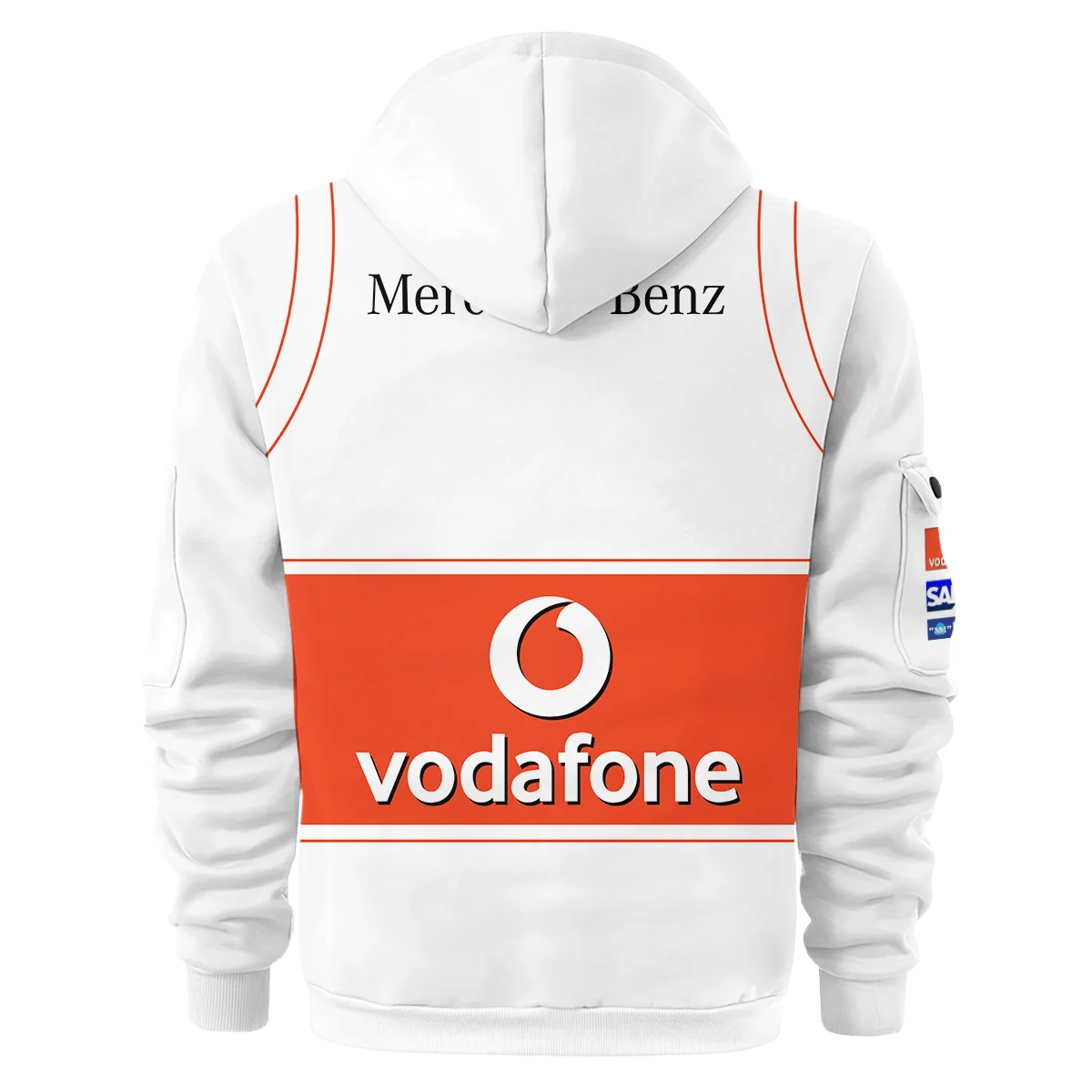 2008 Lewis Hamilton Racing Suit McLaren F1 Hoodie Half Zip BLVALH260825A9HDF - Image 3