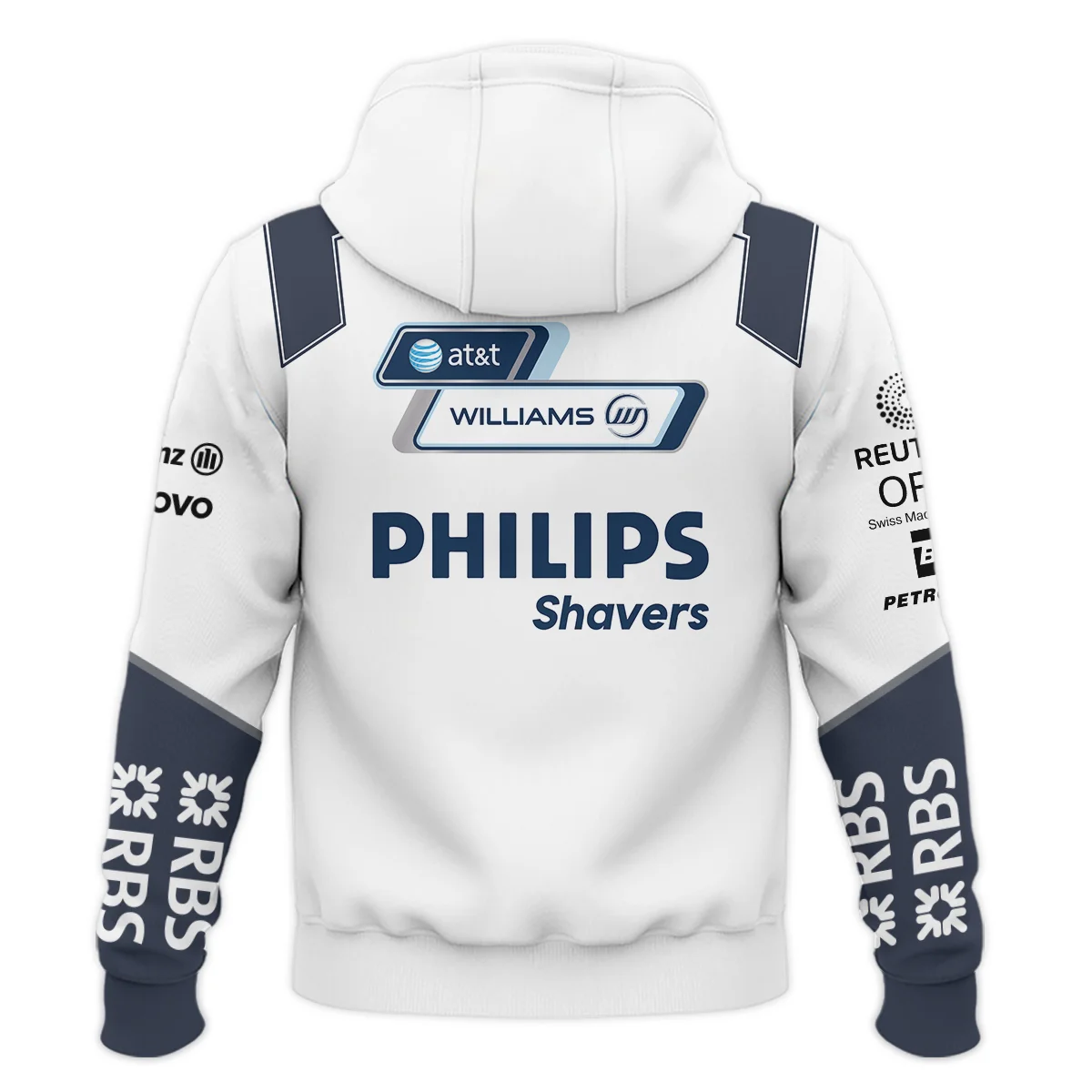 2008 Nico Rosberg Racing Suit Williams F1 Zipper Hoodie BLVANR281125A3ZHD - Image 3