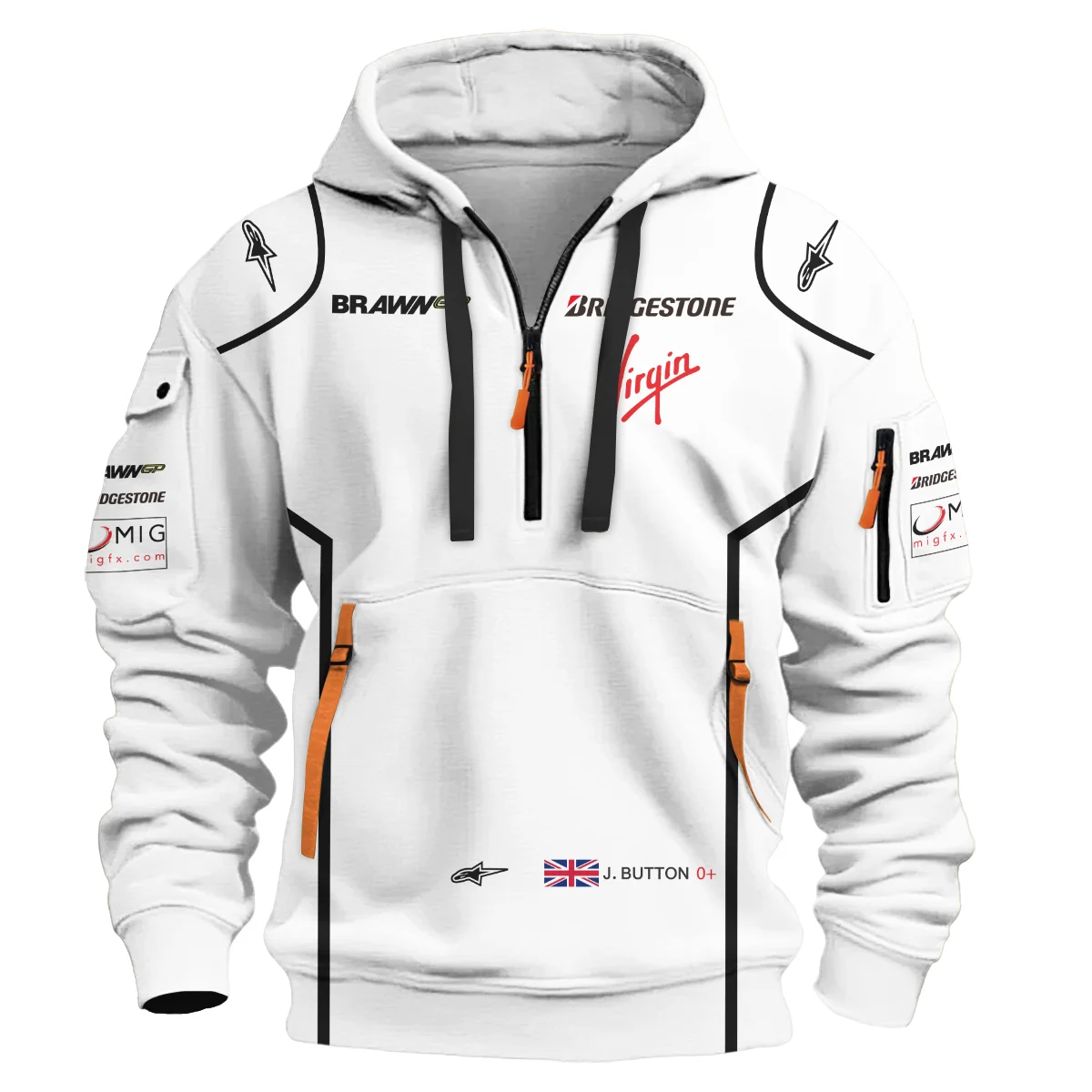2009 Champion Racing Suit – Hoodie Half Zip BLVAJB010925A5HDF - Image 2