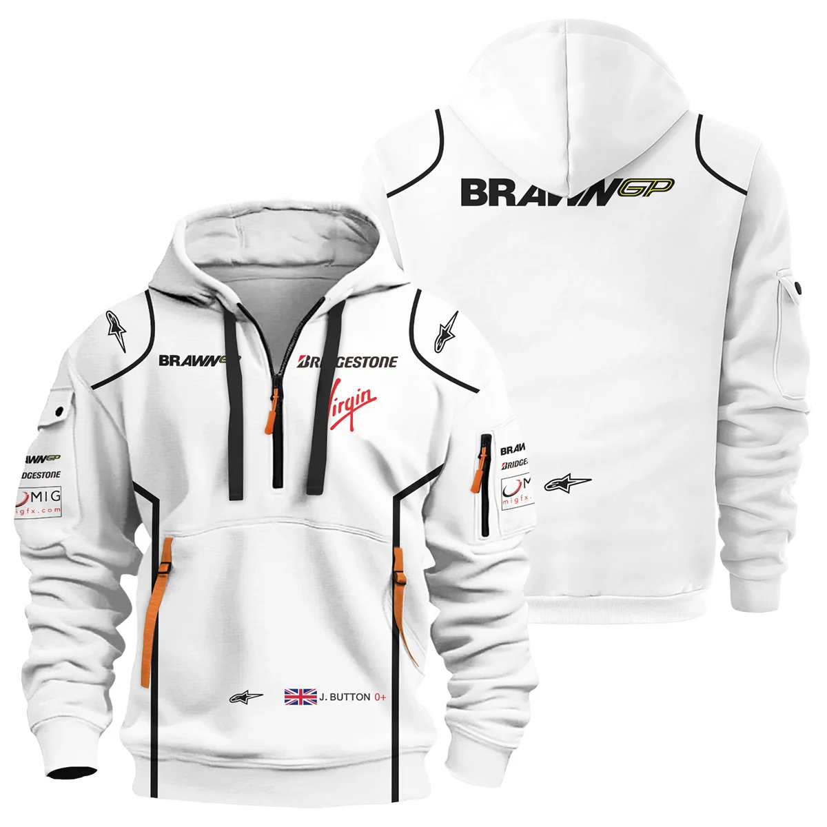 2009 Champion Racing Suit – Hoodie Half Zip BLVAJB010925A5HDF