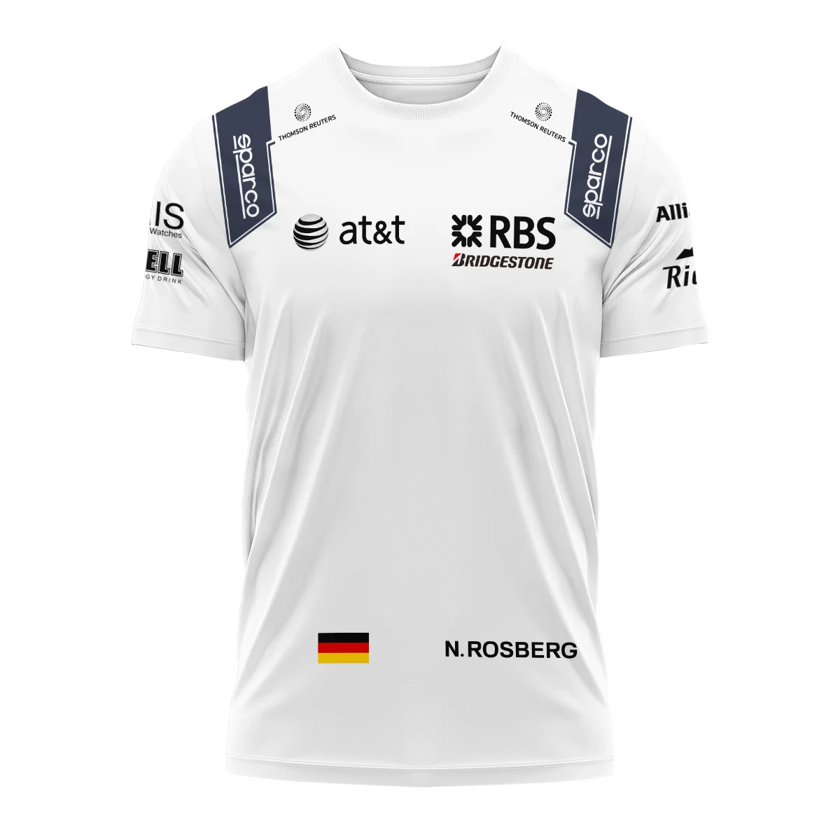 Alternative view of 2009 Nico Rosberg Racing Suit Williams F1 T-Shirt BLVANR281125A4TS