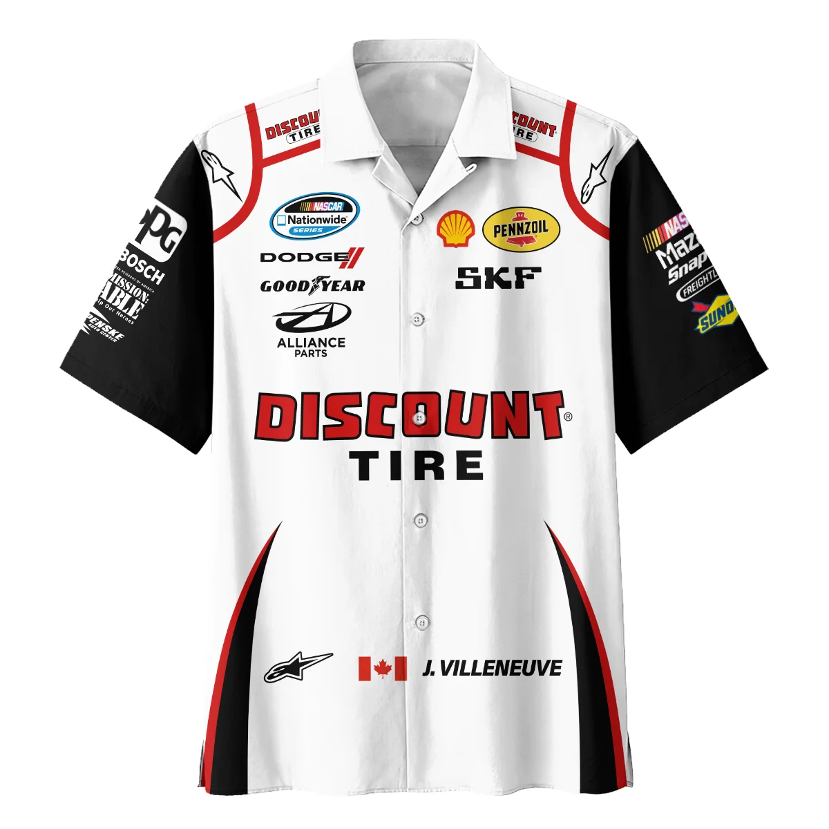 2011 Jacques Villeneuve Racing Suit F1 Hawaiian Shirt BLJV10825A9HW - Image 2