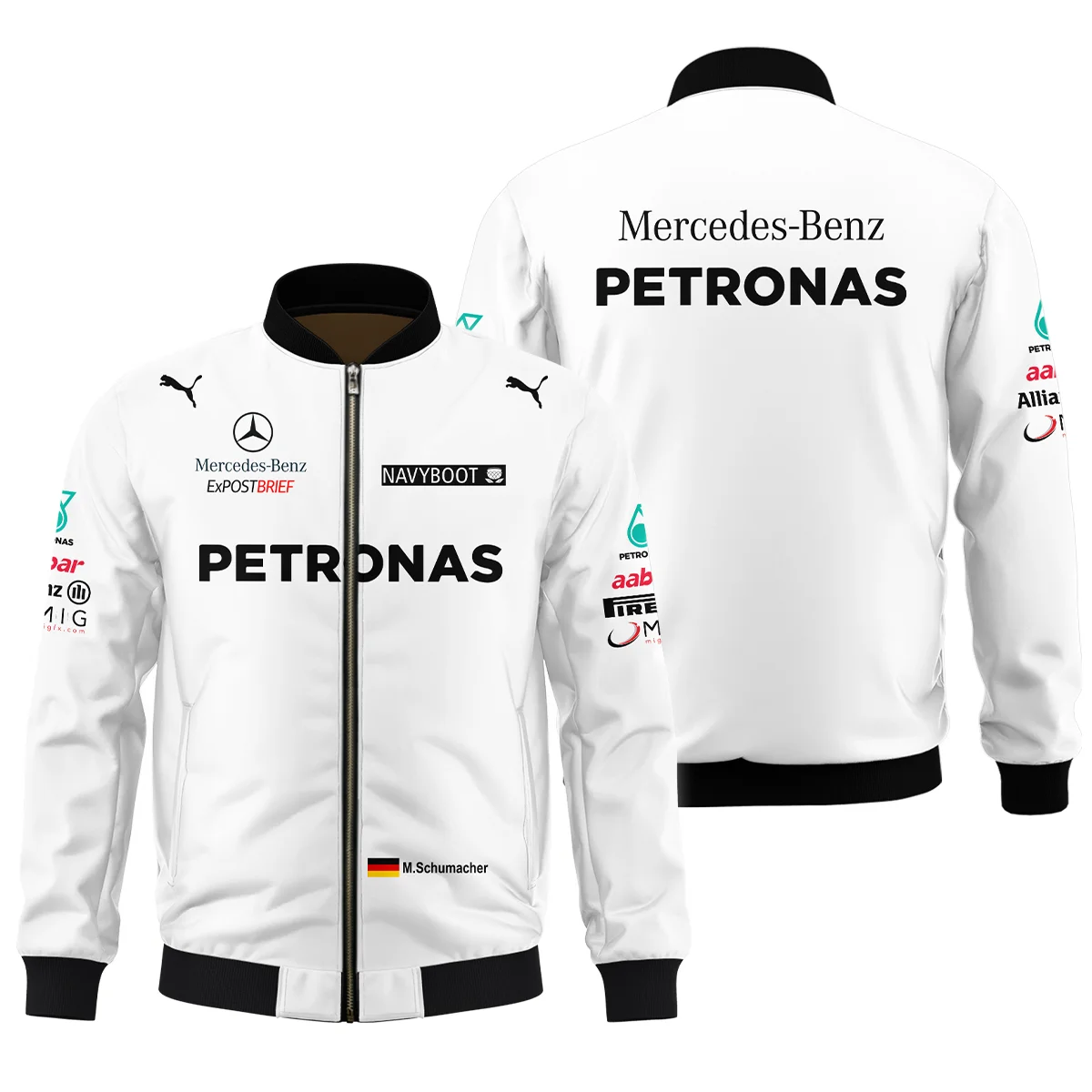 2012 Michael Schumacher Race Suit Mercedes F1 Bomber BLVAMC020925A2BB