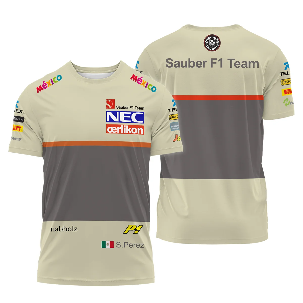 2012 Sergio Perez Racing Suit Sauber F1 T-Shirt BLVASP170925A10TS - Racing Lifestyle Clothing