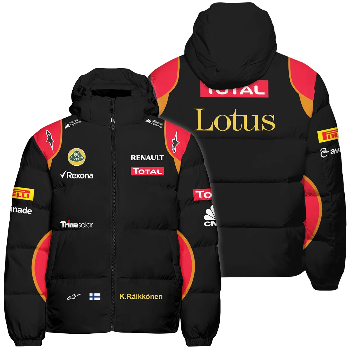 2013 Kimi Raikkonen Racing Suit Lotus F1 Down & Puffer Jackets BLVAKR191125A9HCJ - Race Day Outfit