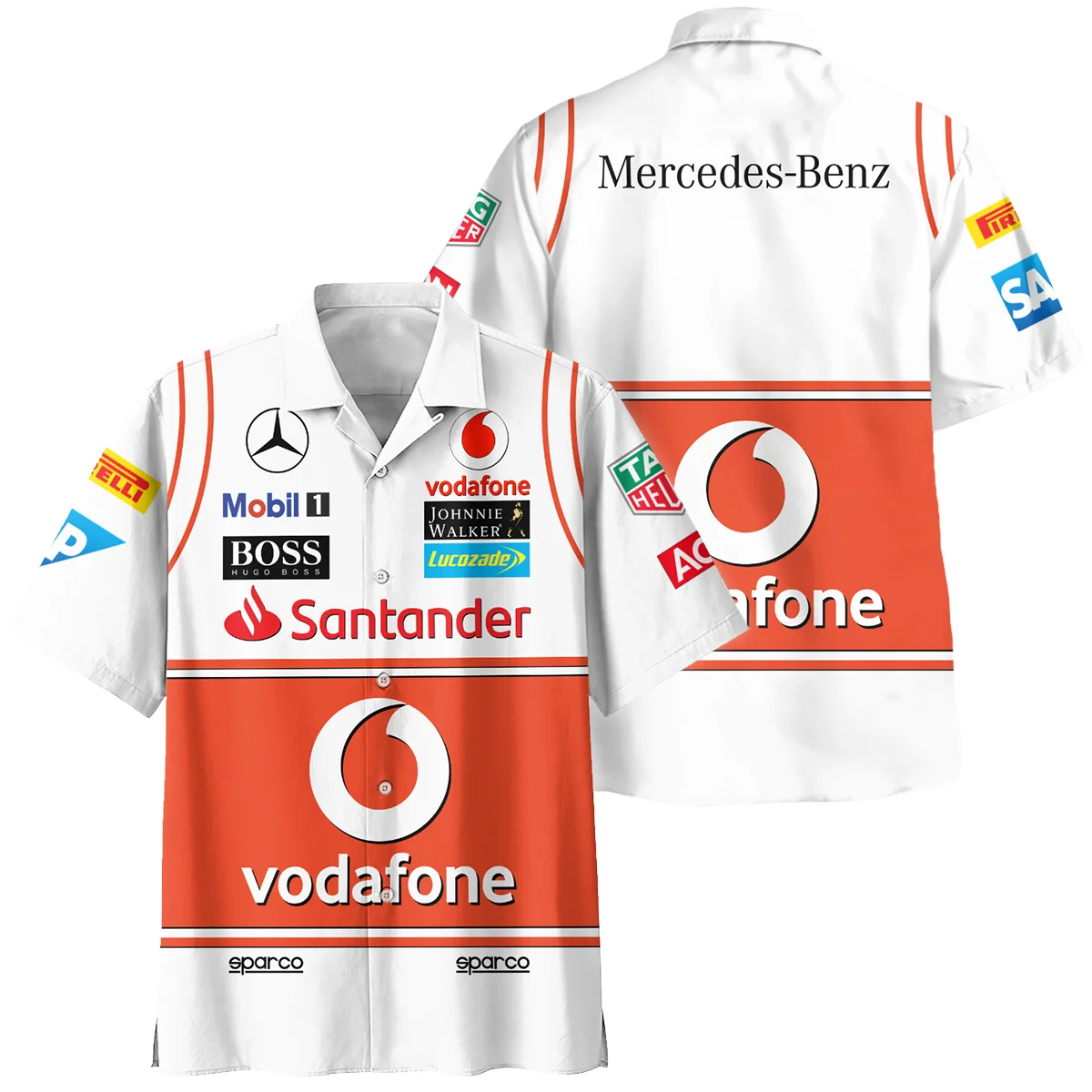 2013 Sergio Perez Racing Suit Force India F1 Hawaiian Shirt BLVASP170925A9HW - Motorsport Lifestyle Wear