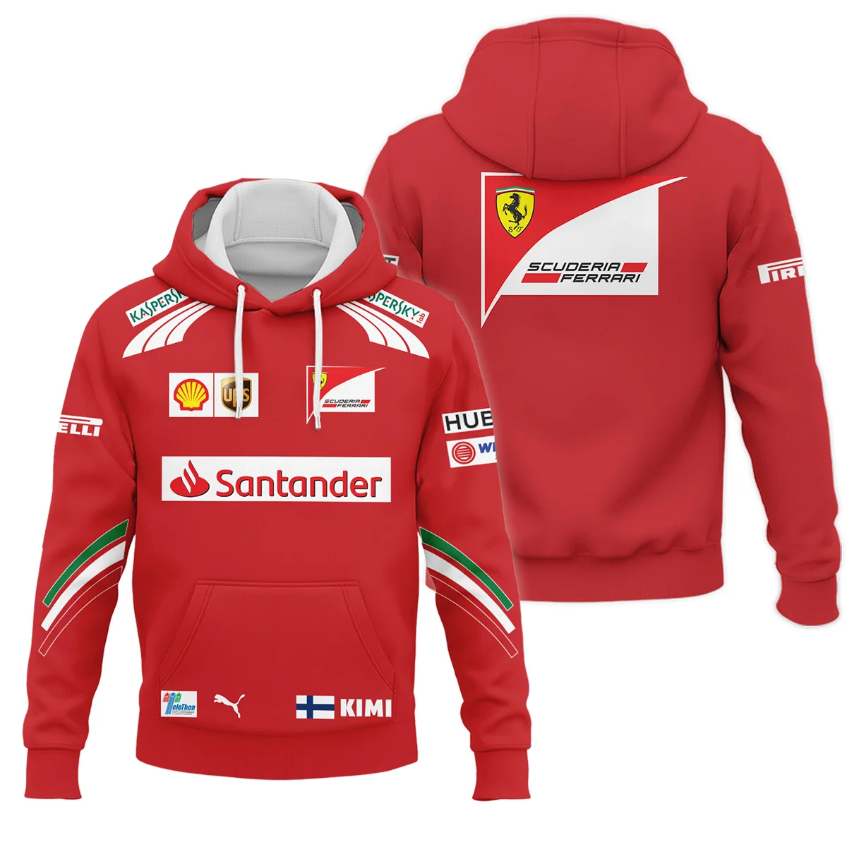 2014 Kimi Raikkonen Racing Suit Ferrari F1 Hoodie BLVAKR191125A11HD - Racing Lifestyle Clothing