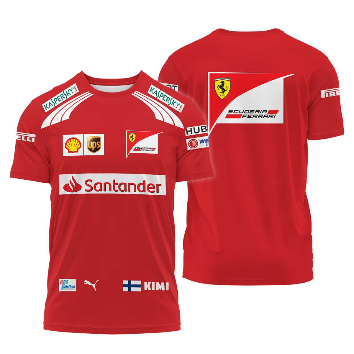 2014 Kimi Raikkonen Racing Suit Ferrari F1 T-Shirt BLVAKR191125A11TS - Pit Lane Clothing