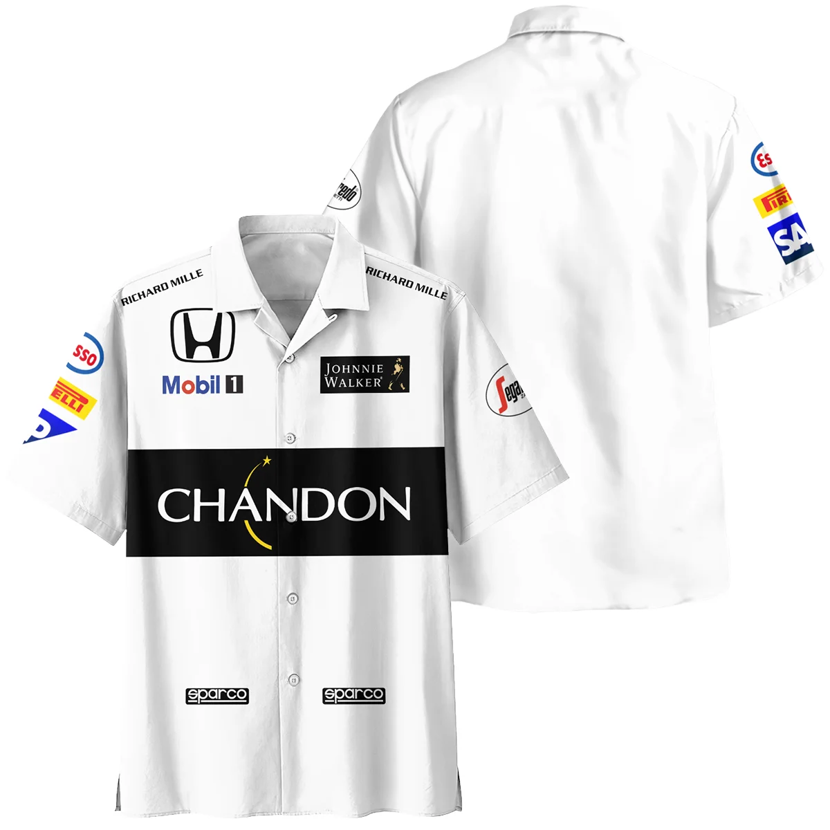 2015 Fernando Alonso Racing Suit McLaren F1 Hawaiian Shirt BLVAFA030925A2HW - Race Day Outfit