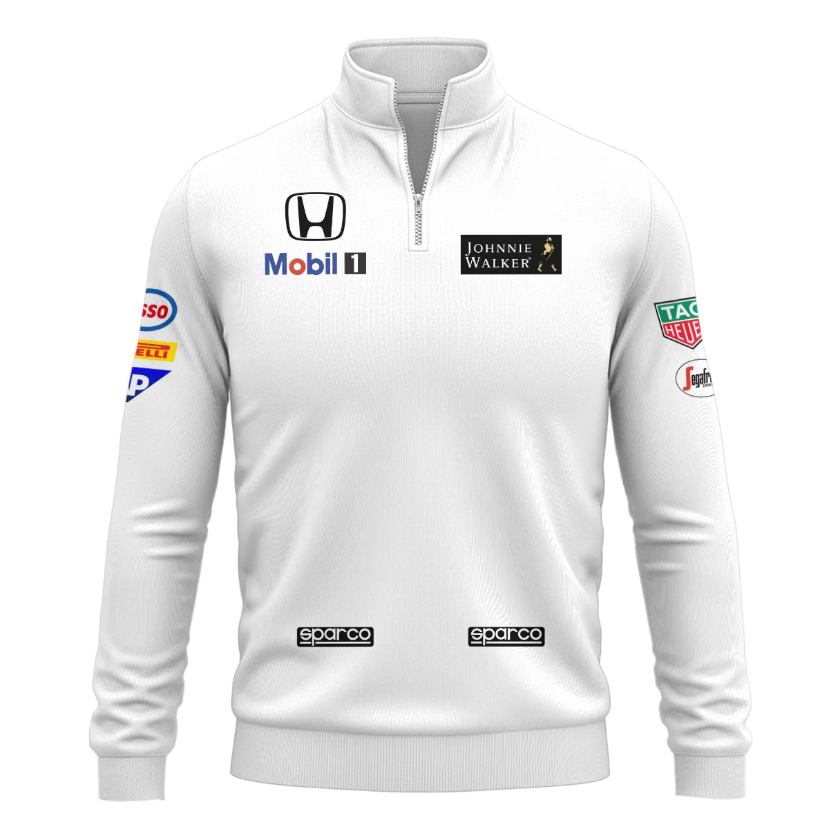 Alternative view of 2015 Jenson Button Racing Suit McLaren F1 Quarter-Zip Sweatshirt BLVAJB010925A6QZS
