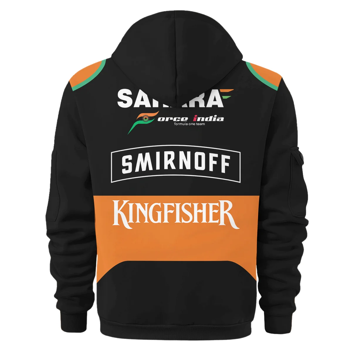 2015 Sergio Perez Racing Suit Force India F1 Hoodie Half Zip BLVASP170925A7HDF - Image 3