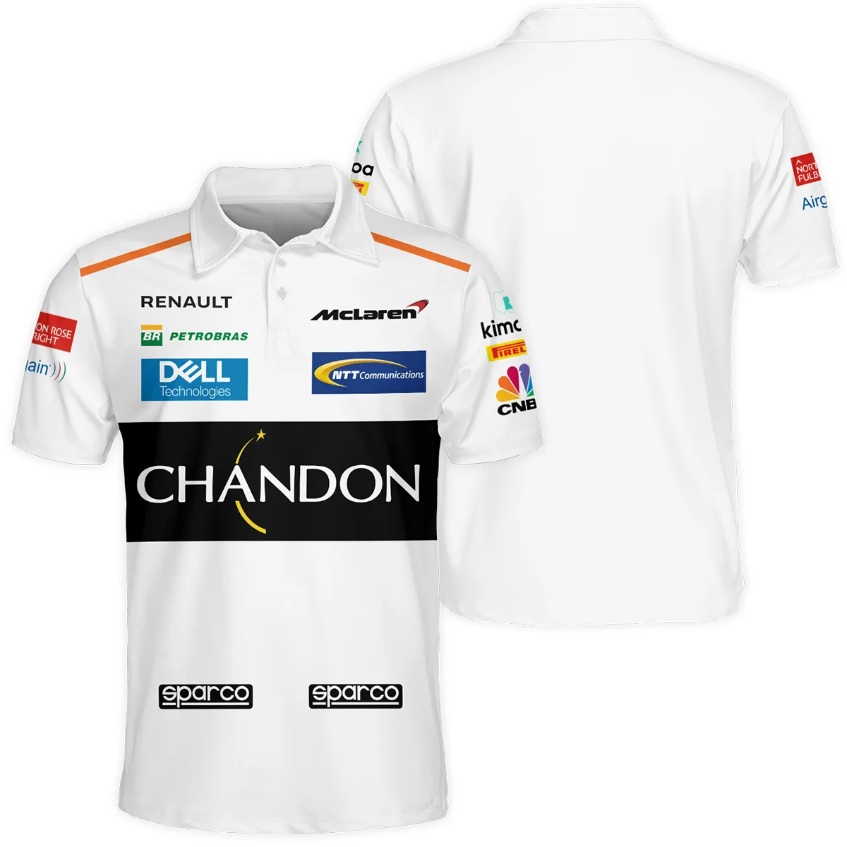 2016 Fernando Alonso Racing Suit McLaren F1 Polo Shirt BLVAFA030925A3PL - F1 Fan Gear