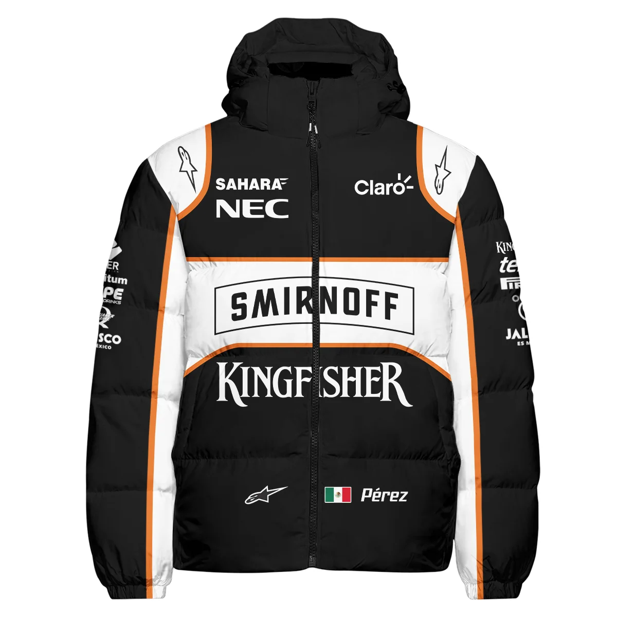 2016 Sergio Perez Racing Suit Force India F1 Down & Puffer Jackets BLVASP170925A6HCJ - Image 2
