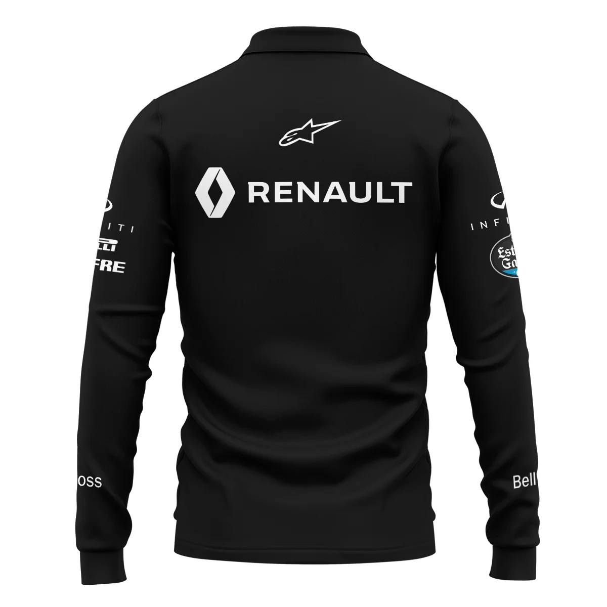 2017 Carlos Sainz Racing Suit Renault F1 Long Polo Shirt BLVACS190825A2LPL - Image 3