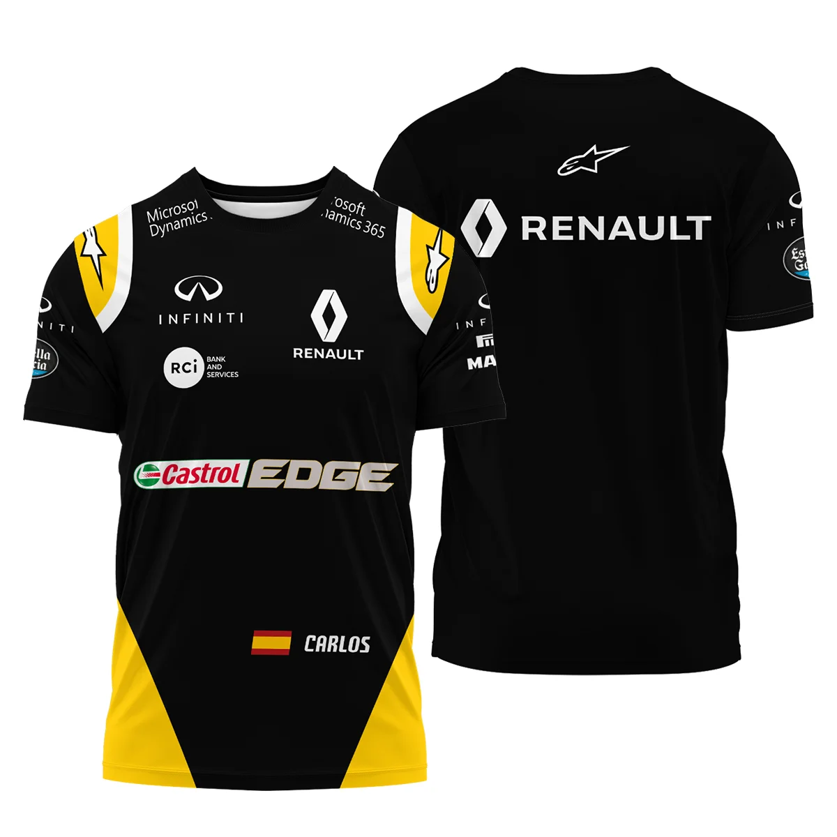 2017 Carlos Sainz Racing Suit Renault F1 T-Shirt BLVACS190825A2TS