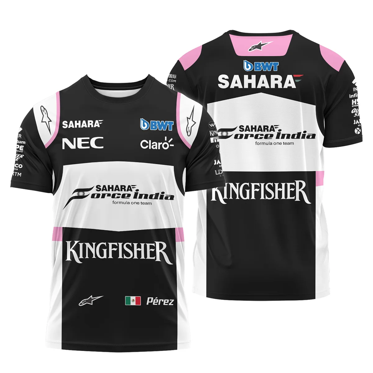 2017 Sergio Perez Racing Suit Force India F1 T-Shirt BLVASP170925A5TS