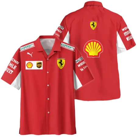 2019 Charles Leclerc Racing Suit Ferrari F1 Hawaiian Shirt BLVACL260825A5HW - Trackside Outfit