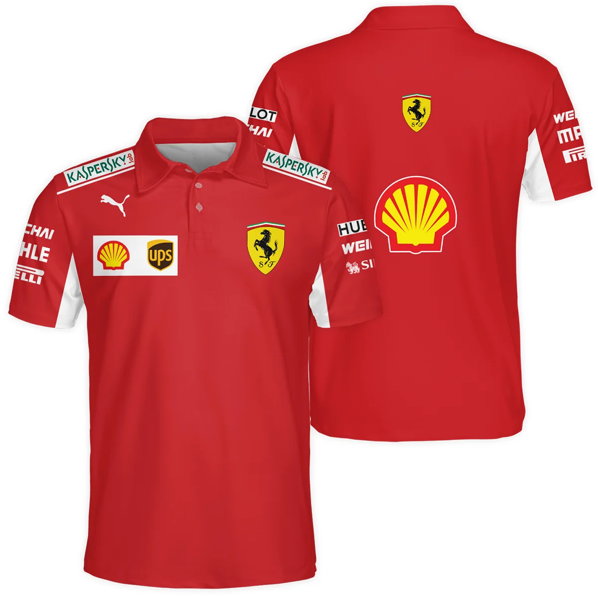 2019 Charles Leclerc Racing Suit Ferrari F1 Polo Shirt BLVACL260825A5PL - Motorsport Lifestyle Wear