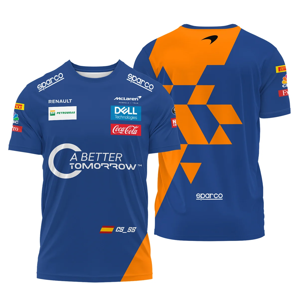 2019 China GP Carlos Sainz Racing Suit McLaren F1 T-Shirt BLVACS190825A14TS - Racing Lifestyle Clothing