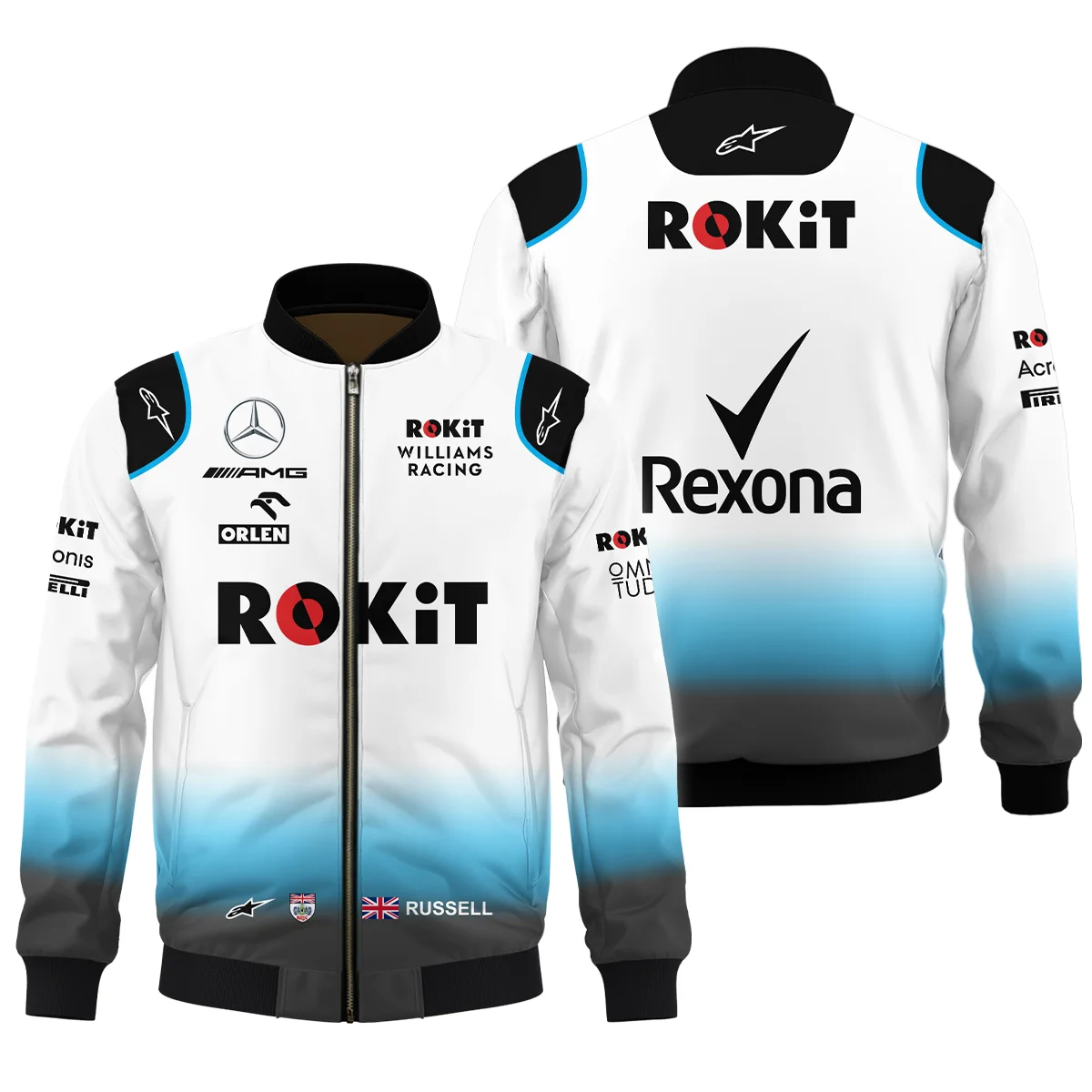 2019 George Russell Racing Suit Williams F1 Bomber BLVAGR080925A5BB - Race Day Outfit