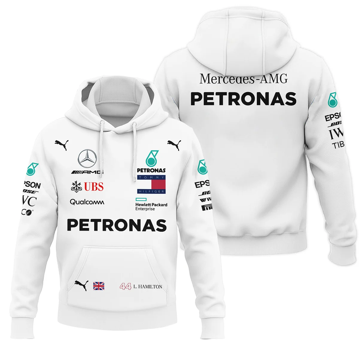 2019 Lewis Hamilton Racing Suit Mercedes F1 Hoodie BLVALH260825A5HD - Motorsport Apparel