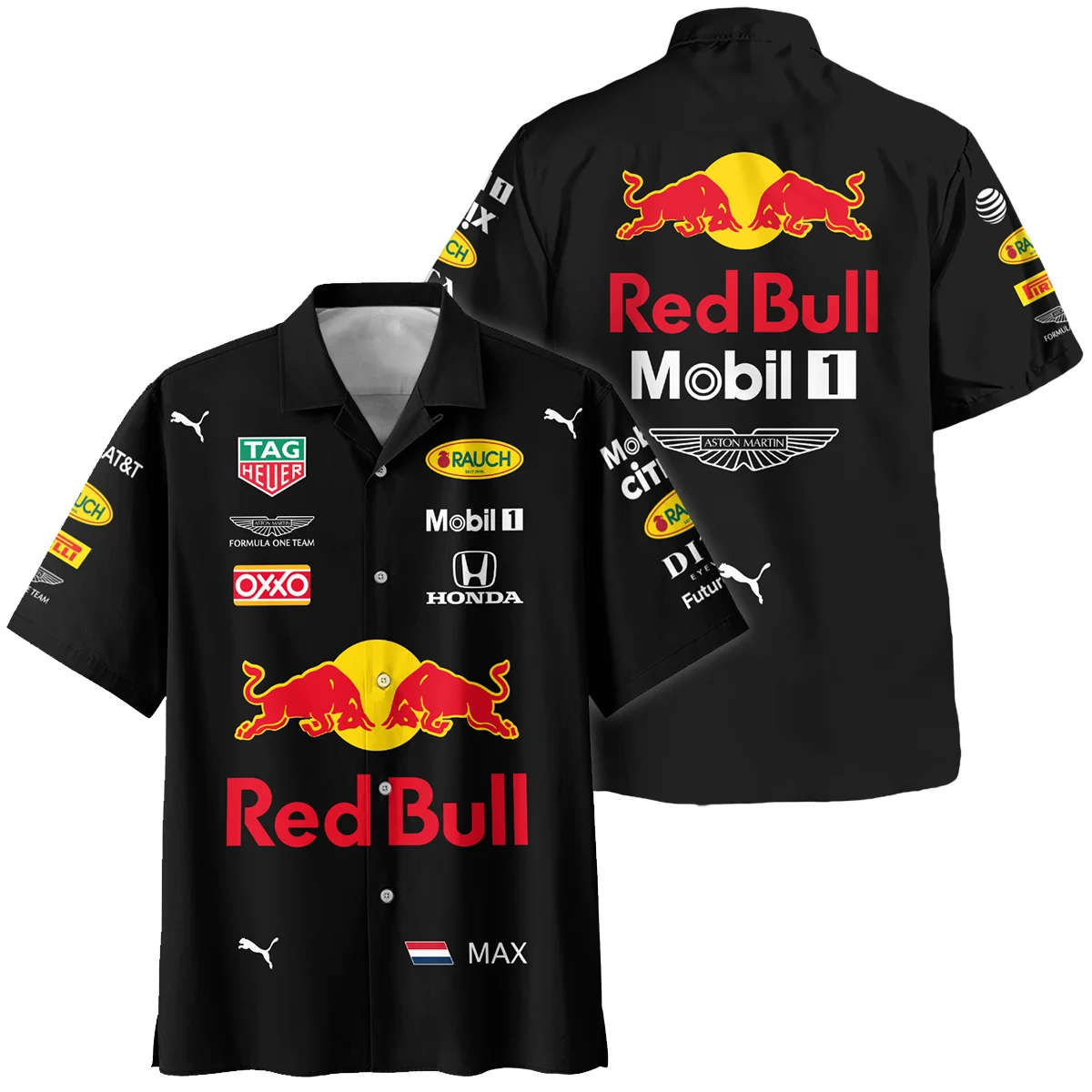 2019 Max Verstappen Racing Suit Red Bull Racing F1 Hawaiian Shirt BLVAMV281125A4HW - Motorsport Apparel