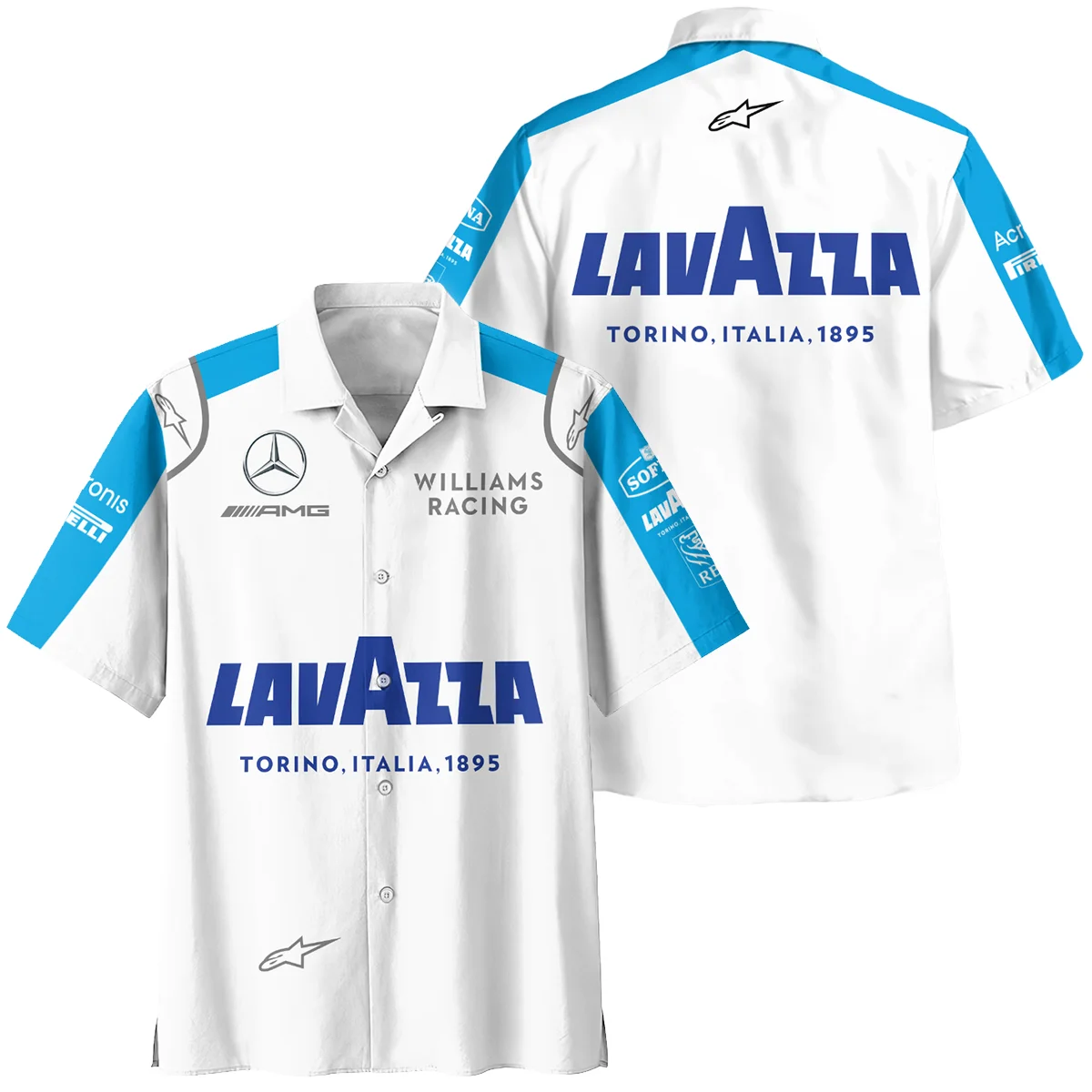 2020 George Russell Racing Suit Williams F1 Hawaiian Shirt BLVAGR080925A6HW - Race Day Design