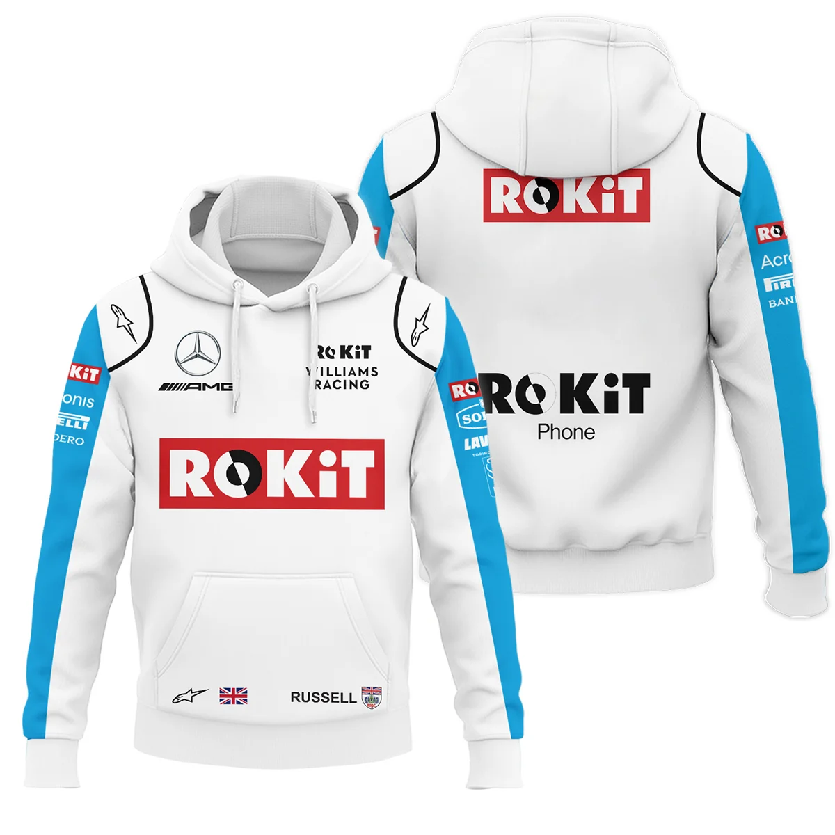 2020 George Russell Racing Suit Williams F1 Hoodie BLVAGR080925A4HD - Motorsport Apparel