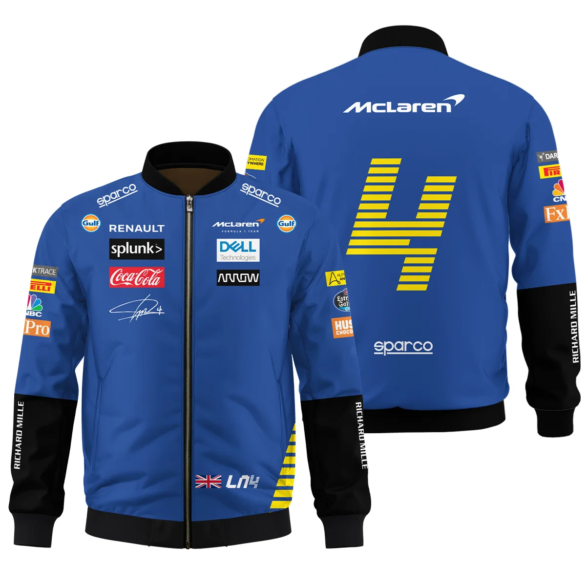 2020 Lando Norris Racing Suit McLaren F1 Bomber BLVALN120825A1BB - Pit Lane Clothing