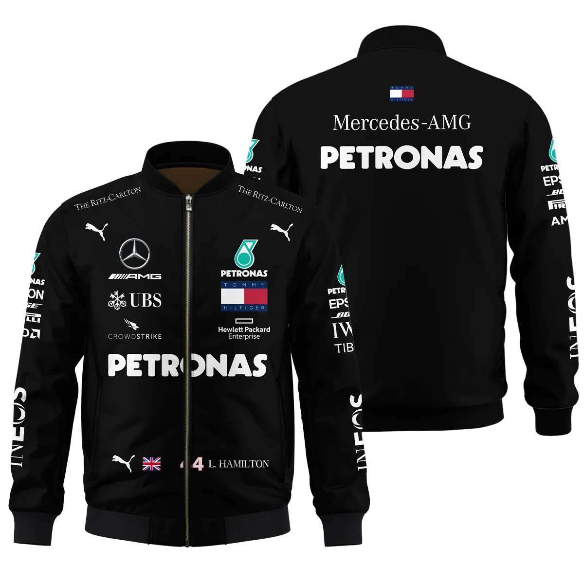 2020 Lewis Hamilton Racing Suit Mercedes F1 Bomber BLVALH180825A3BB - Motorsport Lifestyle Wear