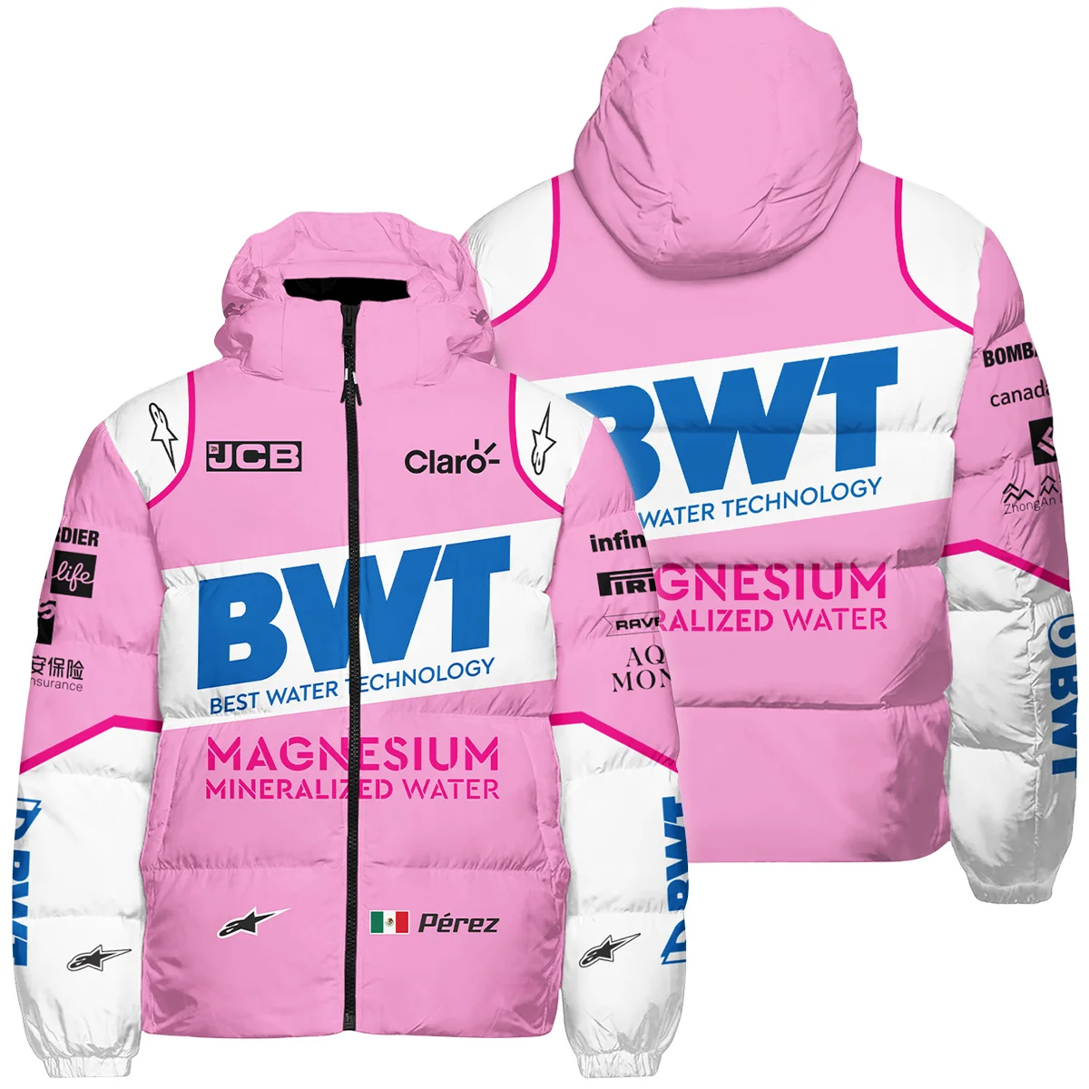 2020 Sergio Perez Racing Suit Racing Point F1 Down & Puffer Jackets BLVASP170925A3HCJ - Motorsport Apparel