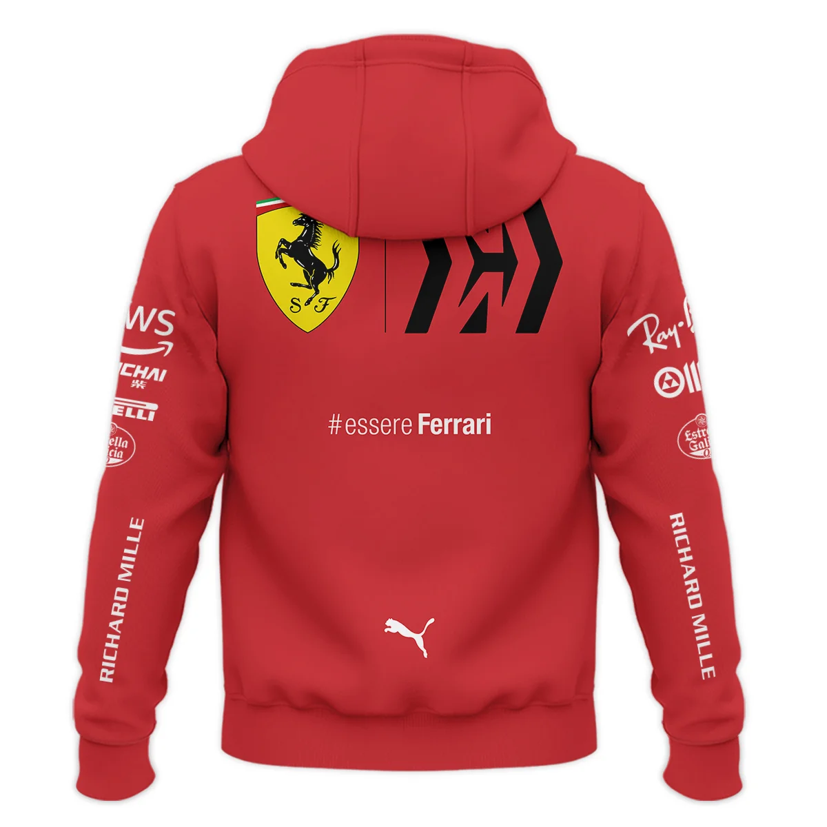 2021 Charles Leclerc Racing Suit Ferrari F1 Hoodie BLVACL190825A8HD - Image 3