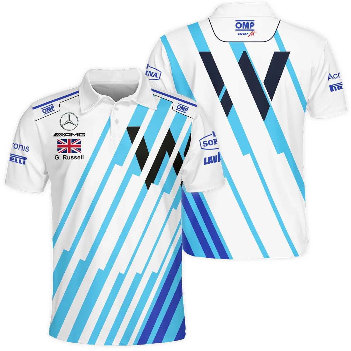 2021 George Russell Racing Suit Williams F1 Polo Shirt BLVAGR080925A8PL - Motorsport Apparel