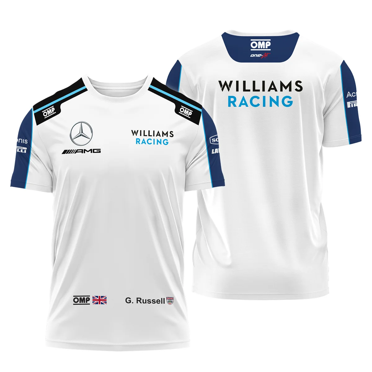 2021 George Russell Racing Suit Williams F1 T-Shirt BLVAGR080925A3TS - Trackside Outfit