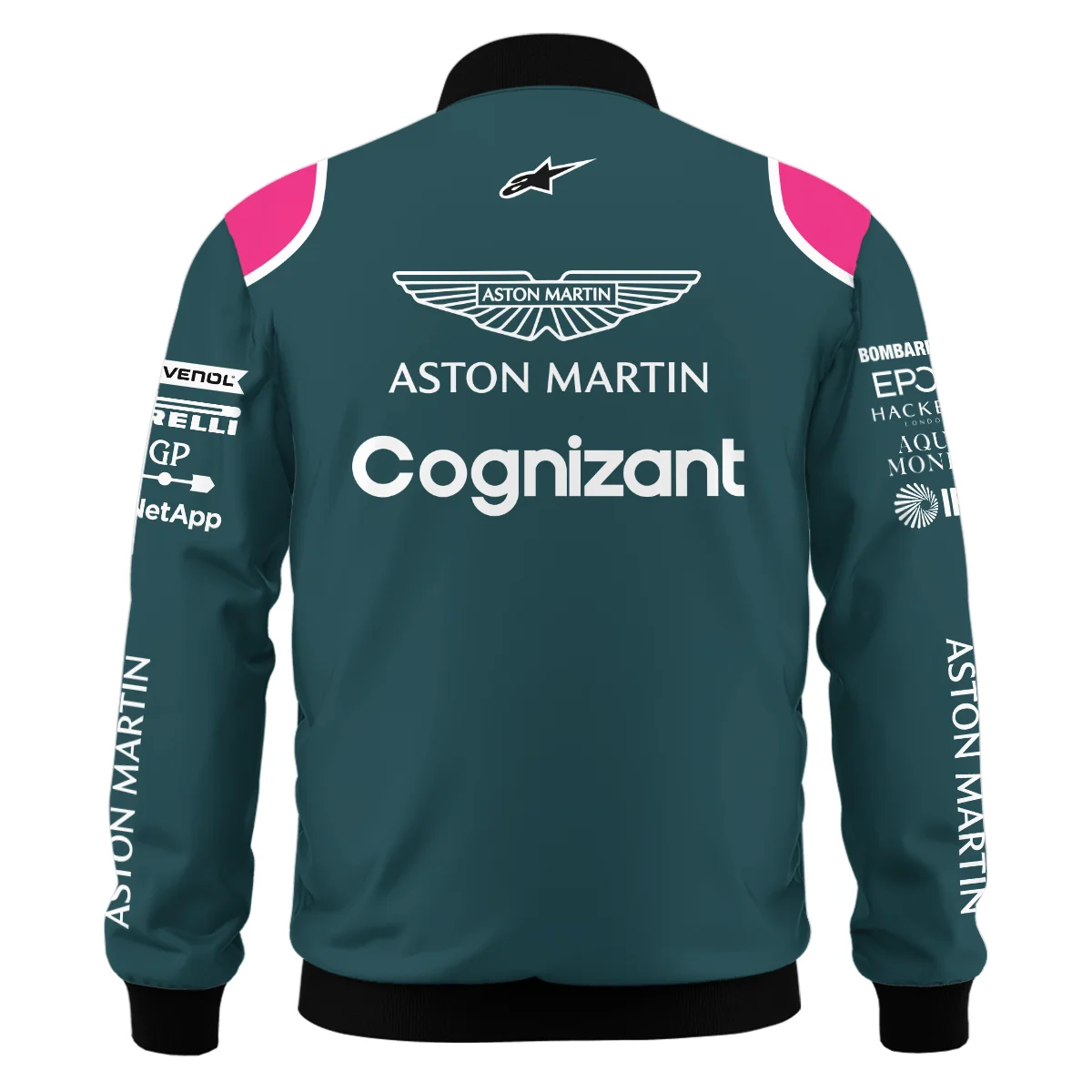 2021 Sebastian Vettel Racing Suit Aston Martin F1 Bomber BLVASV110925A2BB - Image 3