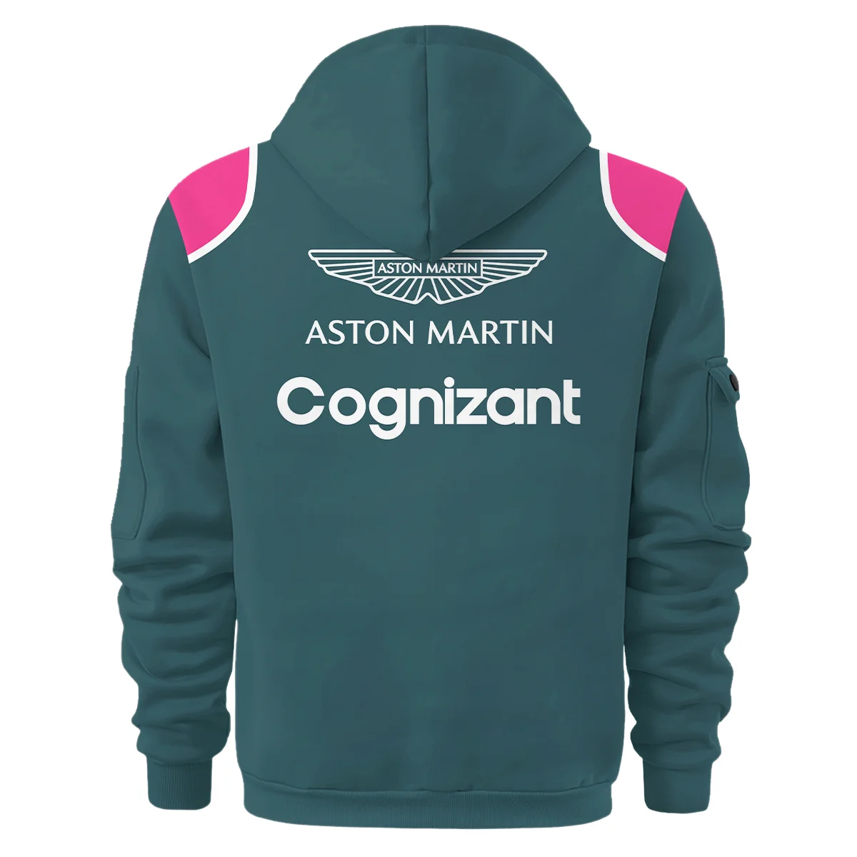 2021 Sebastian Vettel Racing Suit Aston Martin F1 Hoodie Half Zip BLVASV110925A2HDF - Image 3