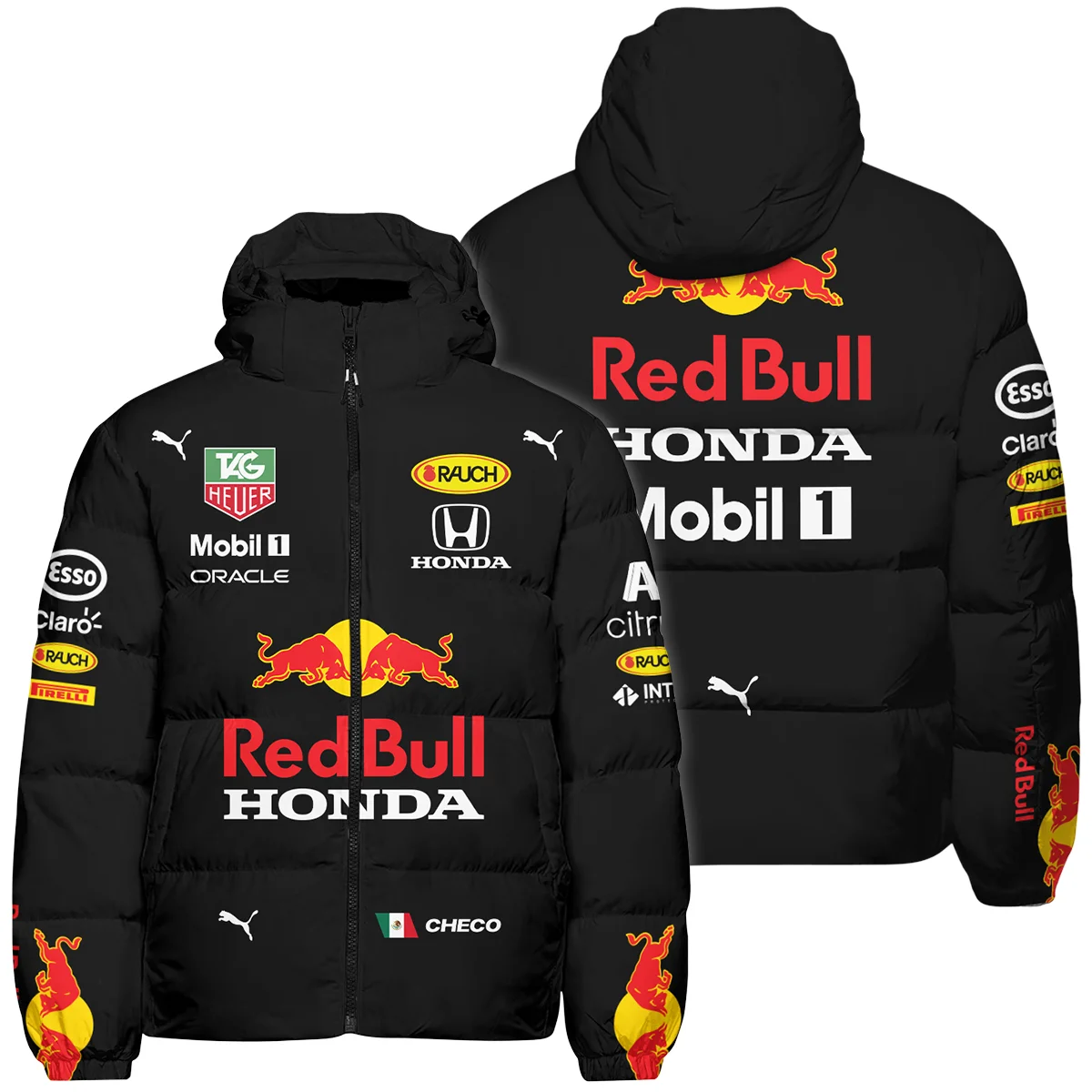 2021 Sergio Perez Racing Suit Red Bull Racing F1 Down & Puffer Jackets BLVASP170925A1HCJ - F1 Fan Gear
