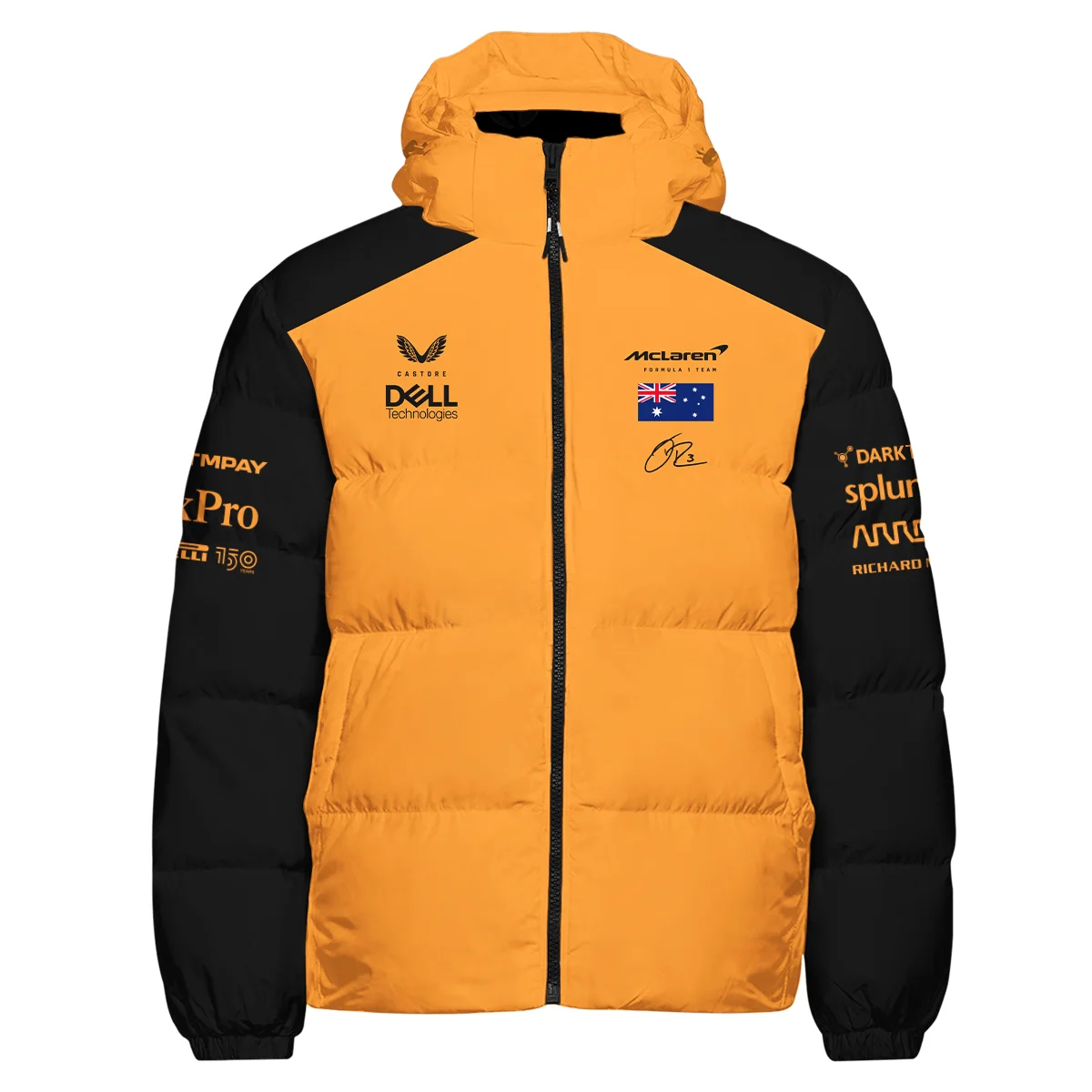 2022 Daniel Ricciardo McLaren F1 Team Suit Down & Puffer Jackets BLVA180725A08HCJ - Image 2