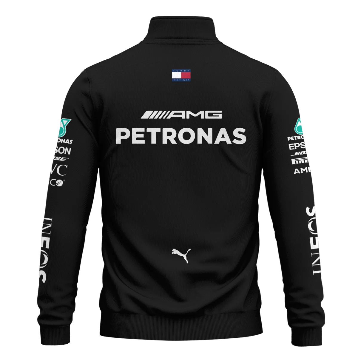 2022 Lewis Hamilton Racing Suit Mercedes F1 Quarter-Zip Sweatshirt BLVALH260825A6QZS - Image 3