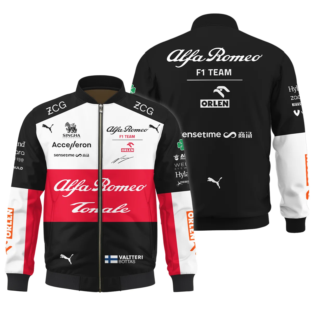 2022 Valtteri Bottas Racing Suit Alfa Romeo F1 Bomber BLVAVB130925A6BB - Formula Racing Apparel