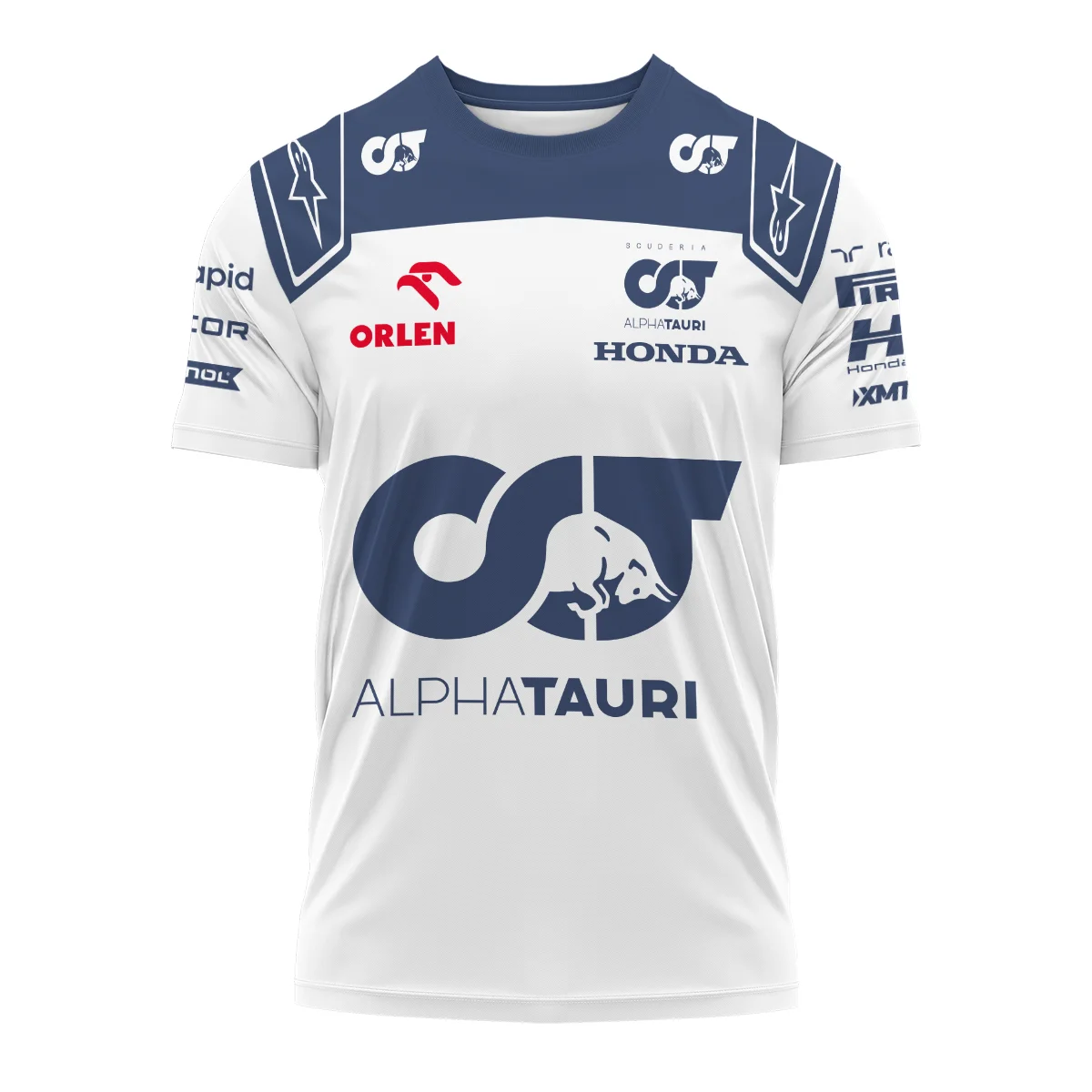 Alternative view of 2023 Daniel Ricciardo Scuderia AlphaTauri Race Suit T-Shirt BLVA180725A05TS