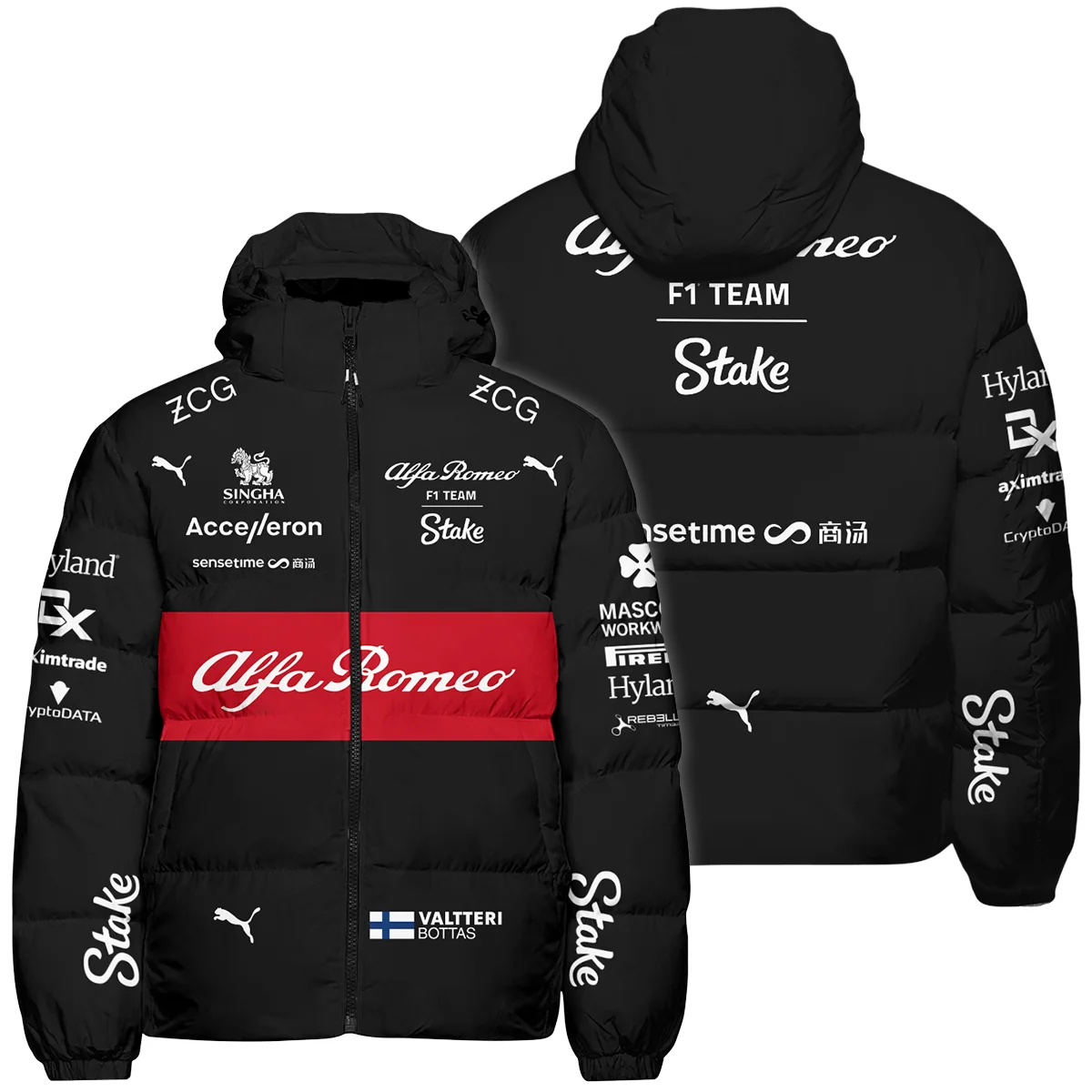 2023 Valtteri Bottas Racing Suit Alfa Romeo F1 Down & Puffer Jackets BLVAVB130925A5HCJ - Trackside Outfit