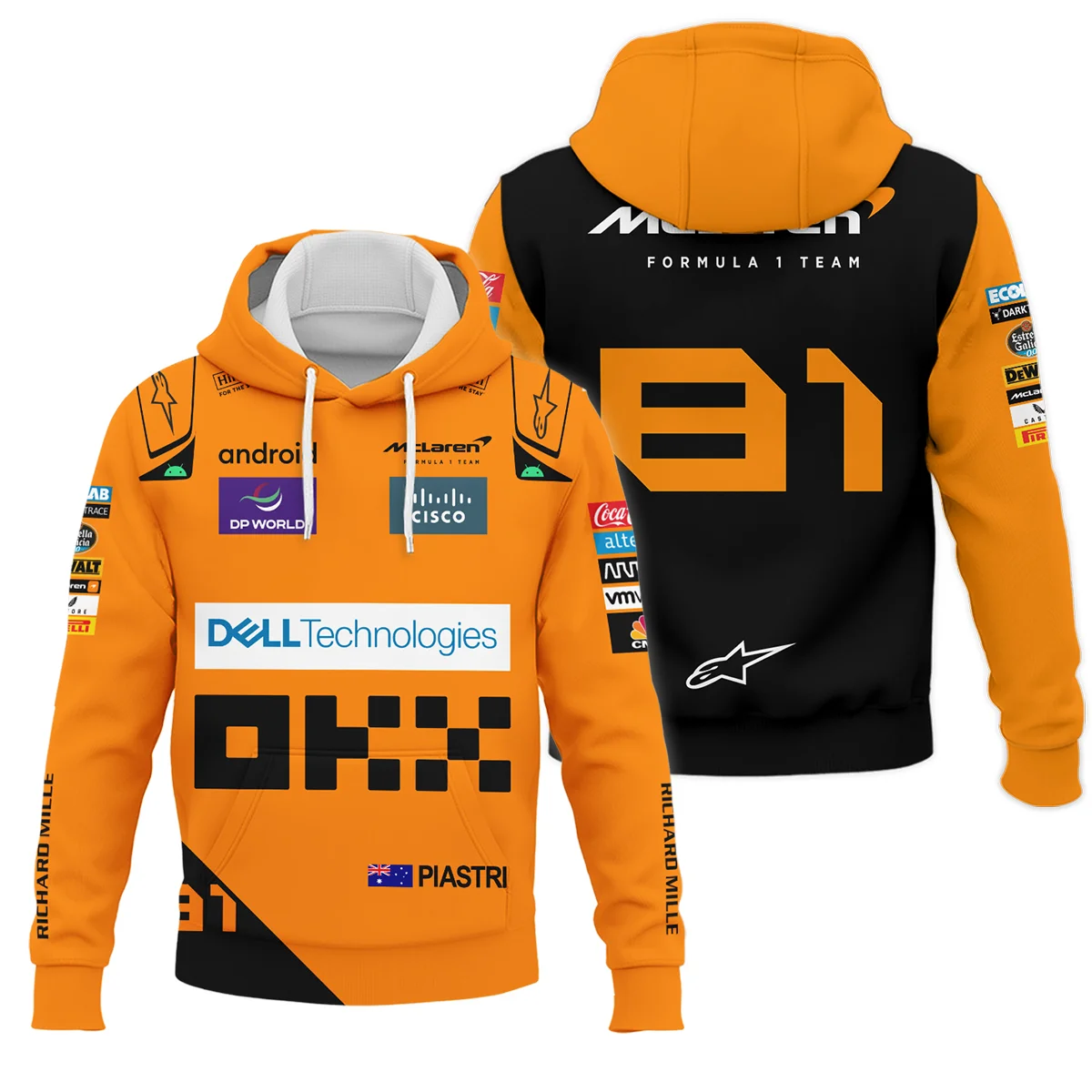 2024 Oscar Piastri Racing Suit McLaren F1 Hoodie BLVAOP150825A5HD - Race Day Outfit