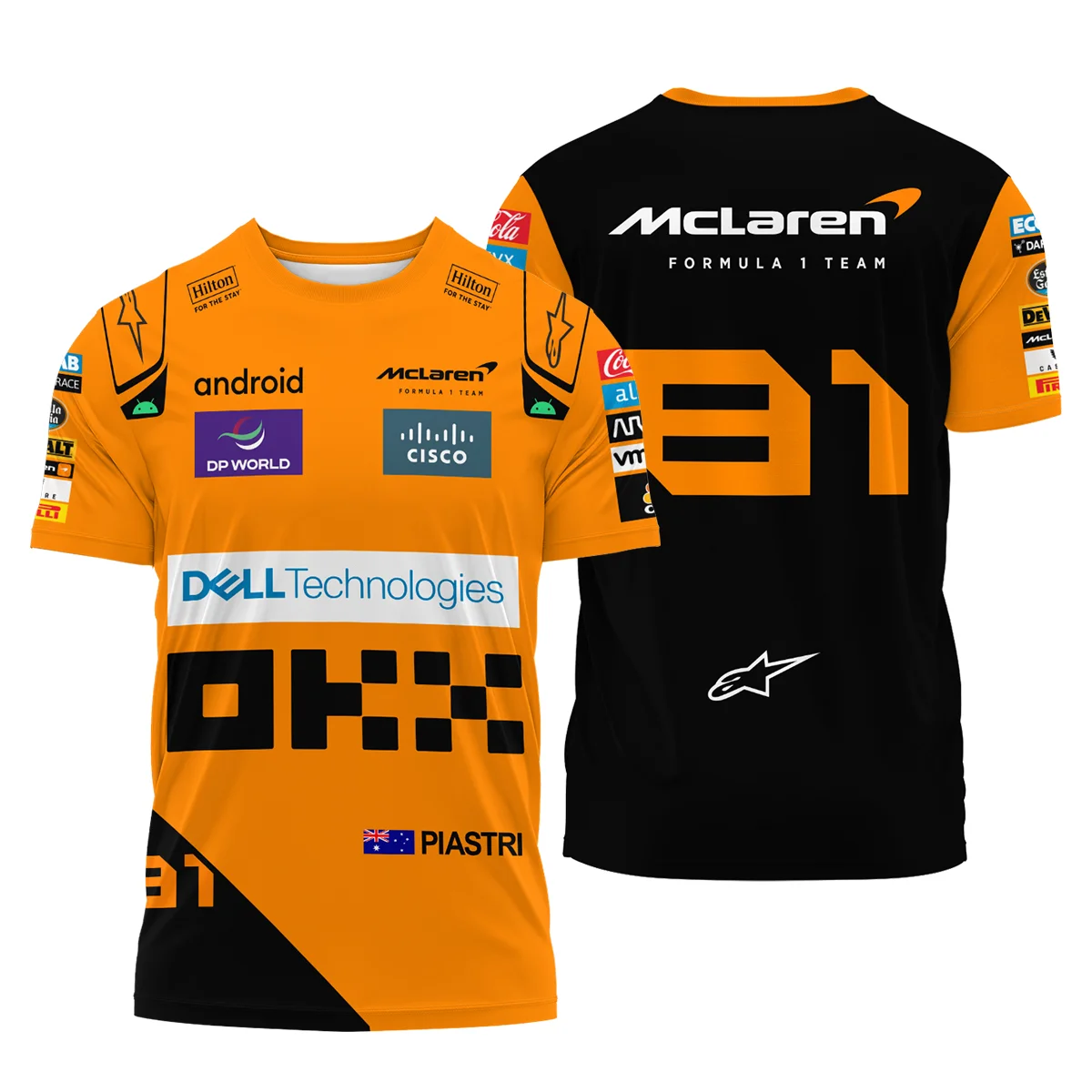 2024 Oscar Piastri Racing Suit McLaren F1 T-Shirt BLVAOP150825A5TS - Motorsport Apparel