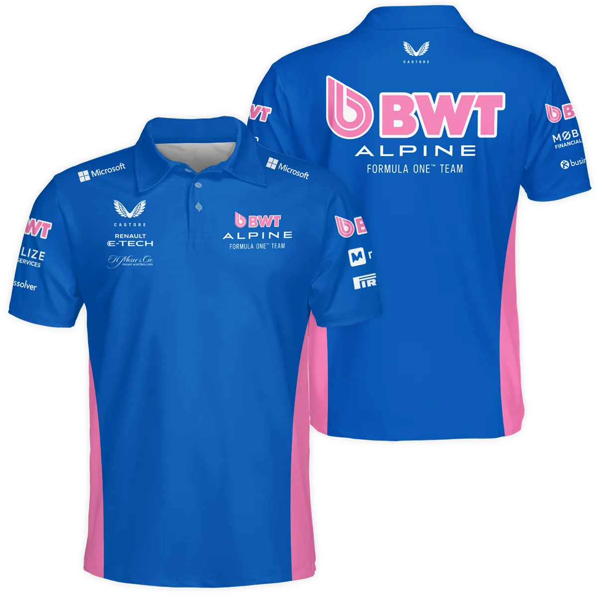 2025 Alpine F1 Race Suit Polo Shirt BLVA150725A03ALPPL - Motorsport Apparel