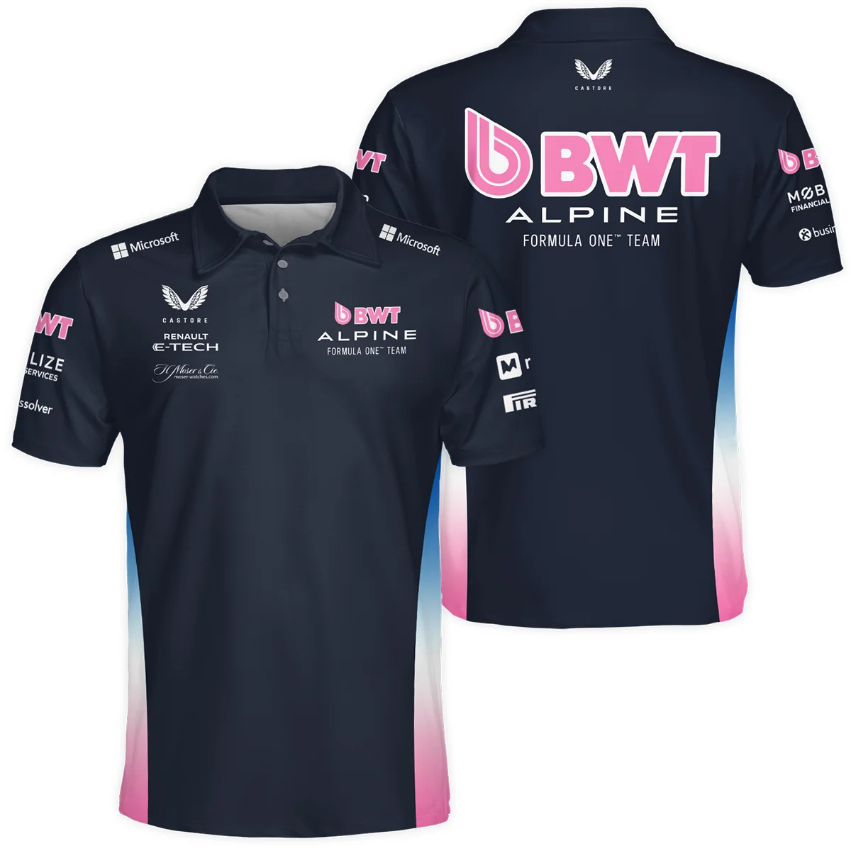 2025 Alpine F1 Team Suit Polo Shirt BLVA150725A01ALPPL - Racing Lifestyle Clothing