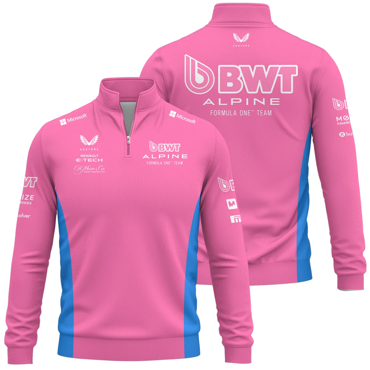 2025 Alpine F1 Team Suit Quarter-Zip Sweatshirt BLVA150725A02ALPQZS - Pit Lane Clothing