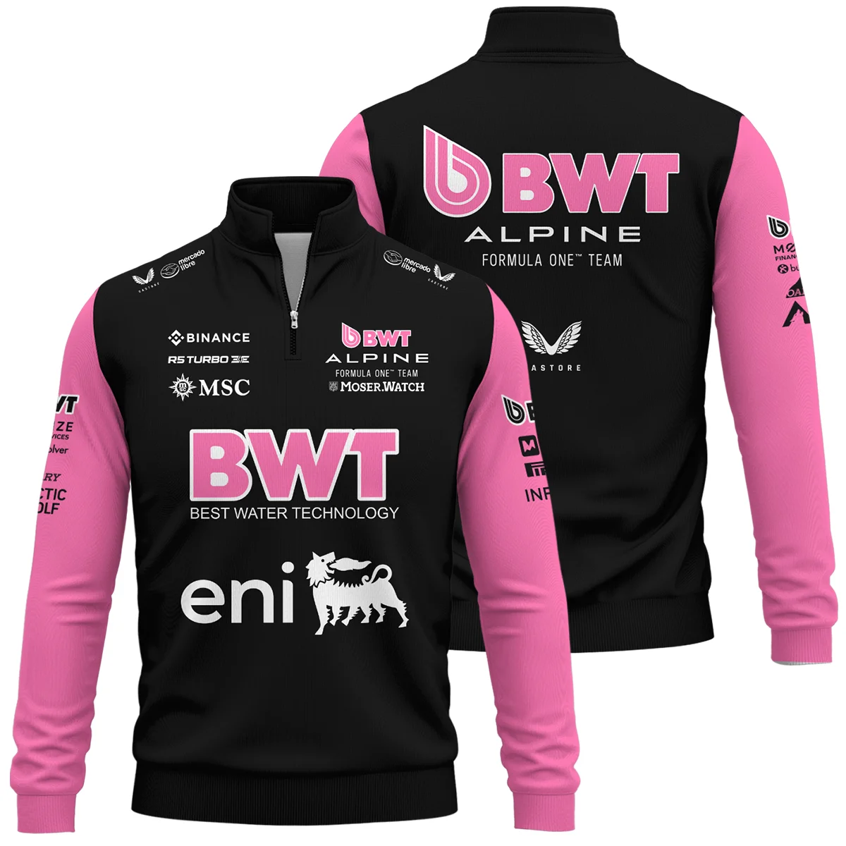 2025 Alpine F1 Team Suit Quarter-Zip Sweatshirt BLVA150725A05ALPQZS - Race Day Design