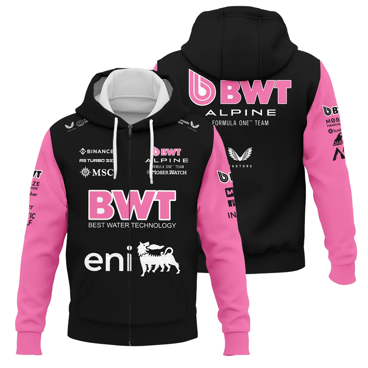 2025 Alpine F1 Team Suit Zipper Hoodie BLVA150725A05ALPZHD - Motorsport Lifestyle Wear